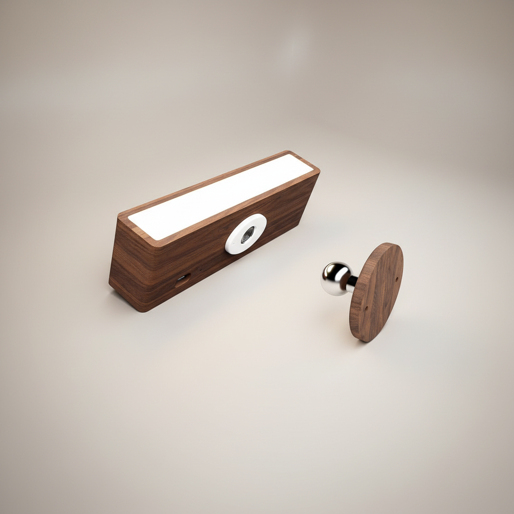 Applique Murale Bois - Rotation 360° & Magnétique - Arar Maison