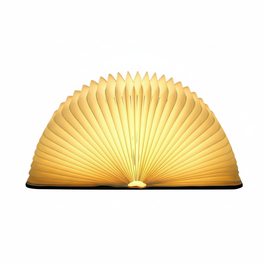 Lampe Livre Lumineux - Design Bois & Pliable - Arar Maison