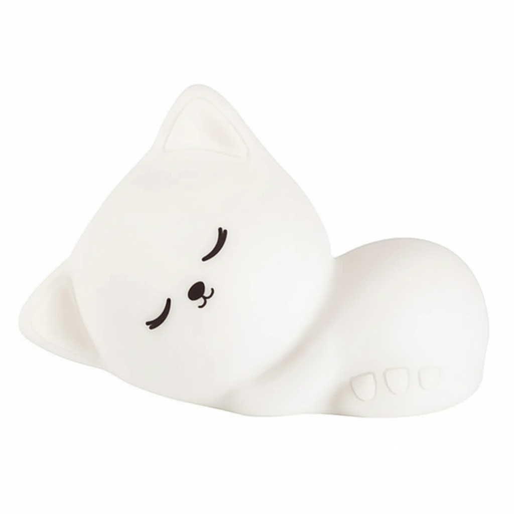 Veilleuse Chat en Silicone - Tactile & Rechargeable USB - Arar Maison
