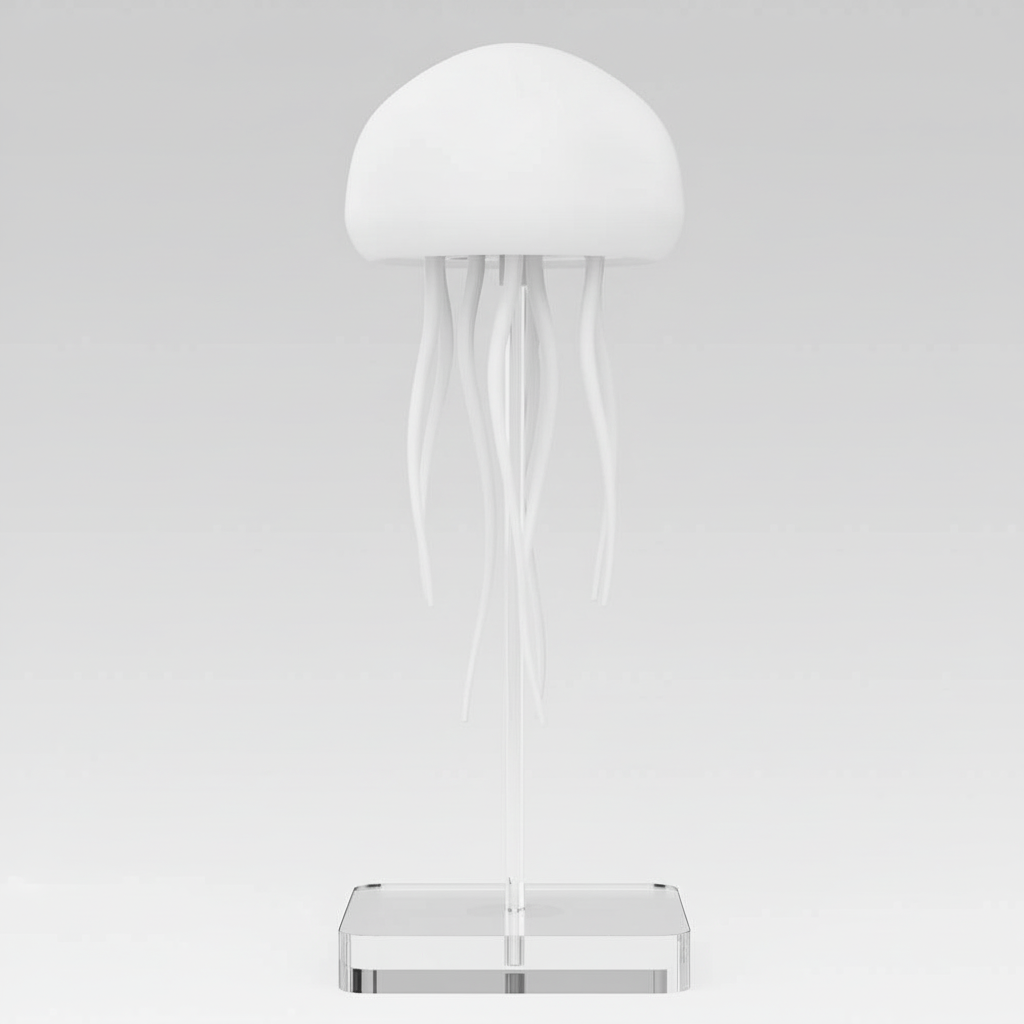 Veilleuse Méduse Rotative - LED RGB & Commande Vocale - Arar Maison