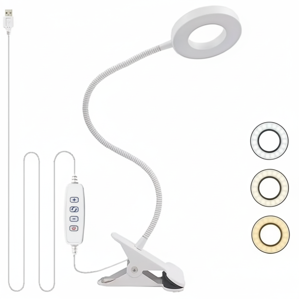 Lampe à Pince LED - Col de Cygne Flexible - Arar Maison