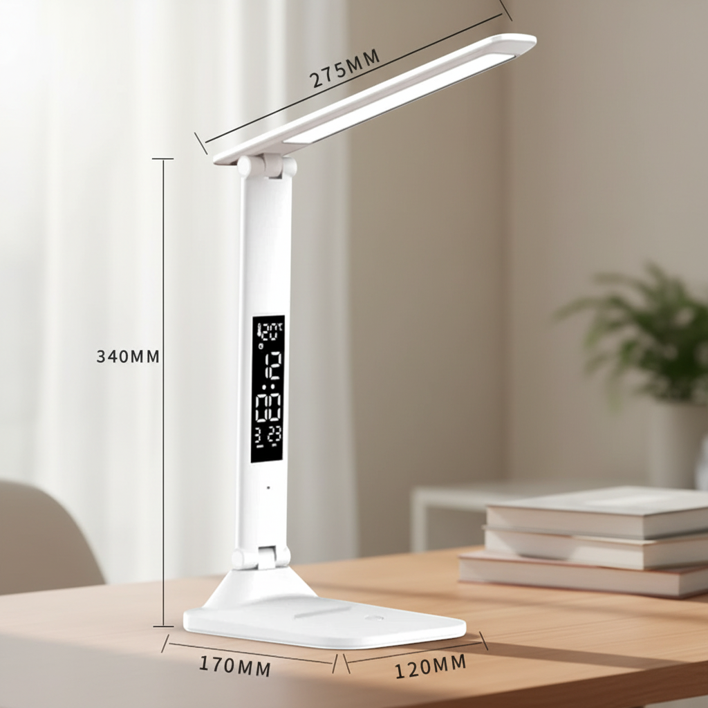 Lampe de Bureau LED Multifonction - Écran LCD & Intensité Variable - Arar Maison