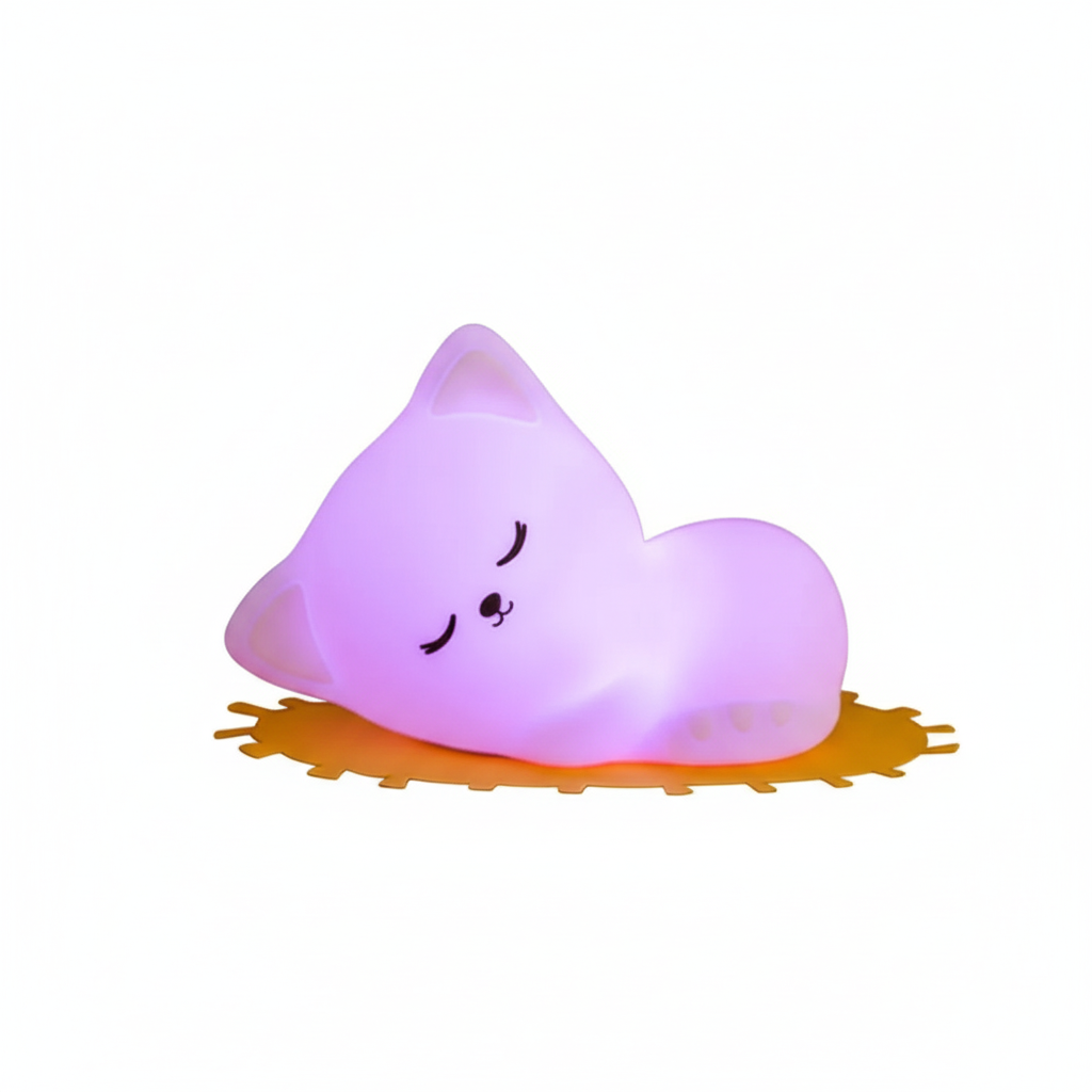 Veilleuse Chat en Silicone - Tactile & Rechargeable USB - Arar Maison