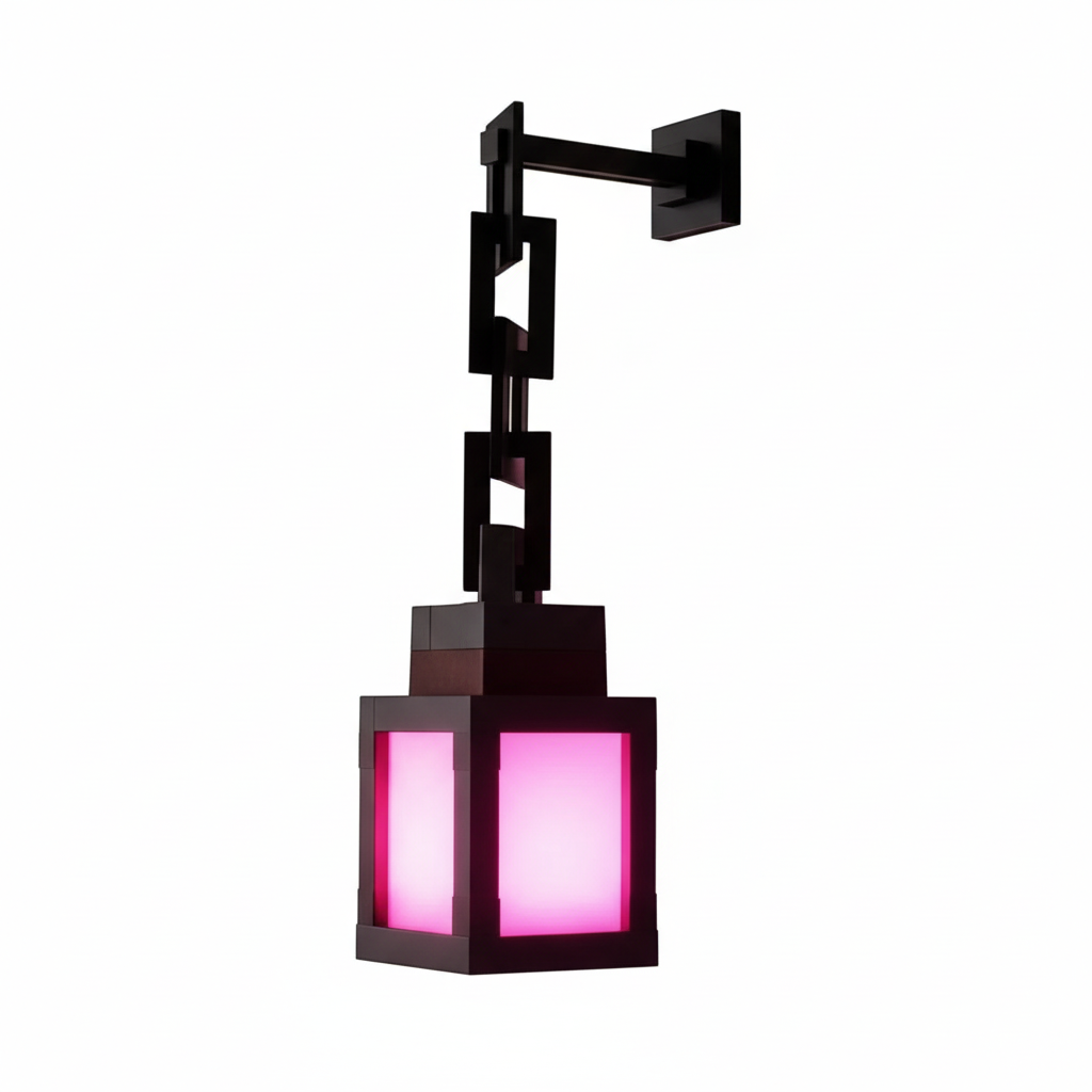 Lanterne Style Pixel - LED 16 Couleurs & Télécommande - Arar Maison