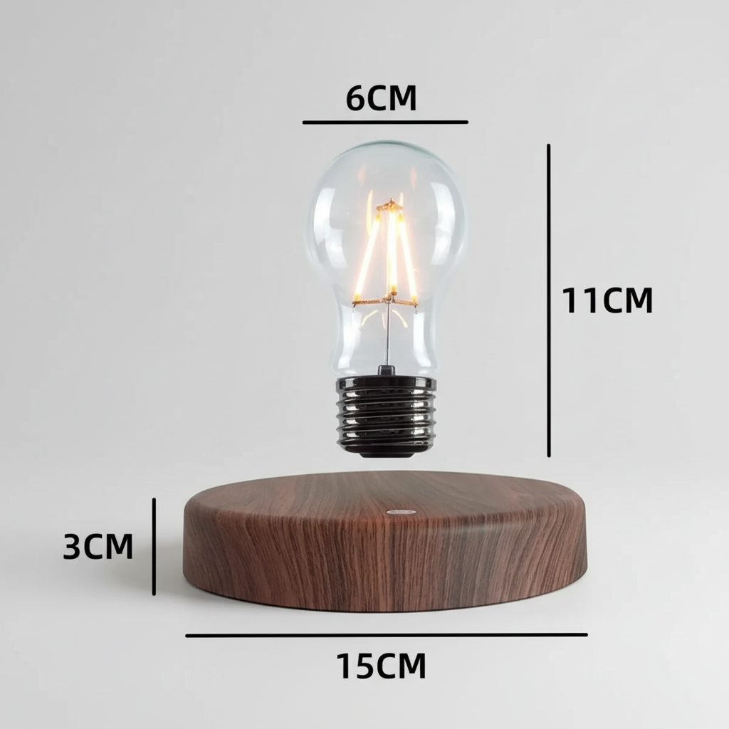 Lampe à Lévitation Magnétique - Ampoule LED Flottante - Arar Maison