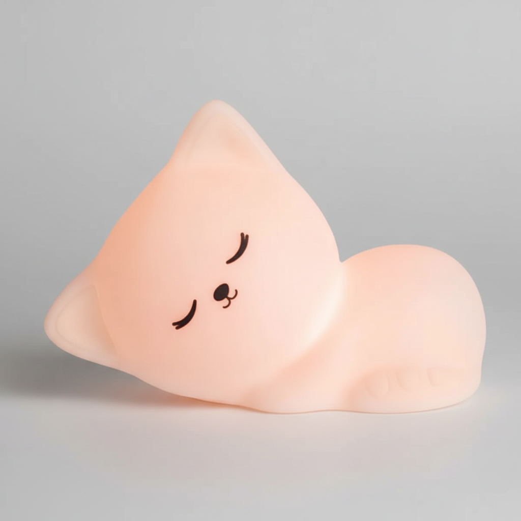 Veilleuse Chat en Silicone - Tactile & Rechargeable USB - Arar Maison