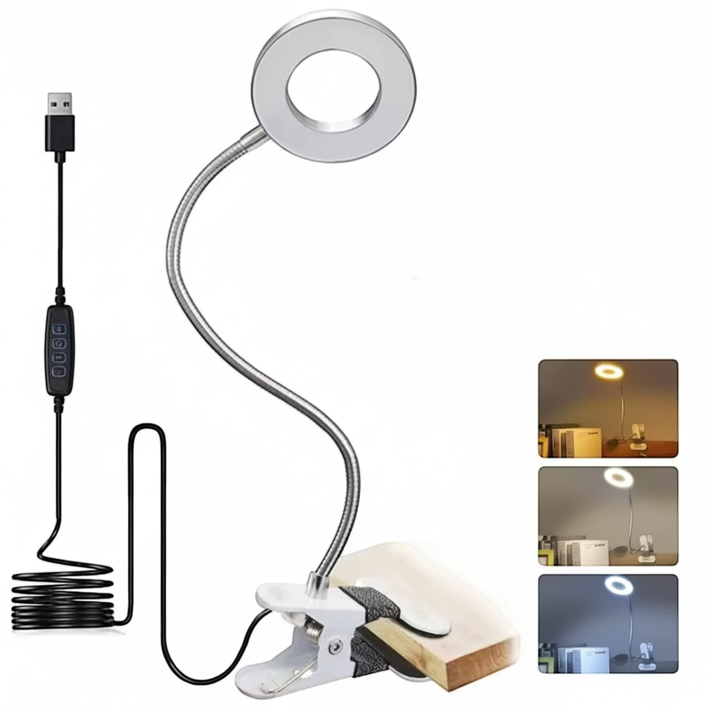 Lampe à Pince LED - Col de Cygne Flexible - Arar Maison