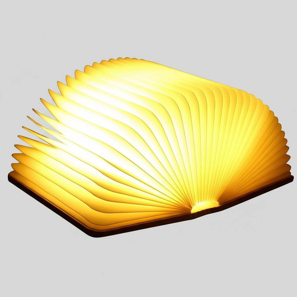 Lampe Livre Lumineux - Design Bois & Pliable - Arar Maison