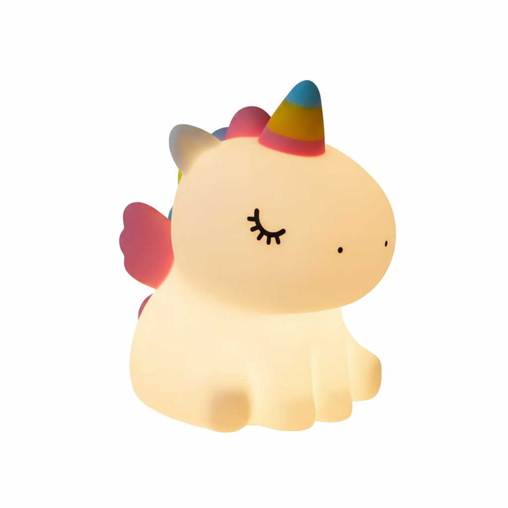 Veilleuse Licorne en Silicone - LED 7 Couleurs Tactile - Arar Maison