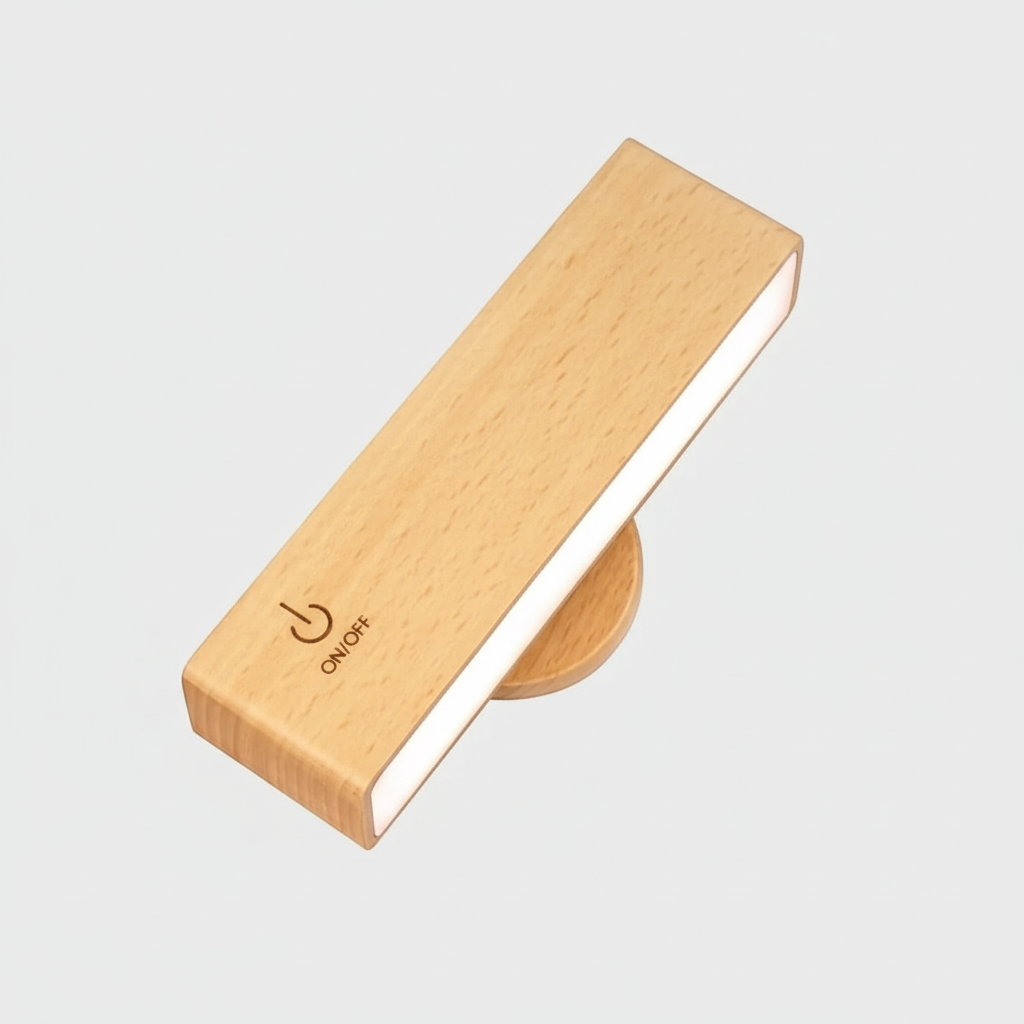 Applique Murale Bois - Rotation 360° & Magnétique - Arar Maison